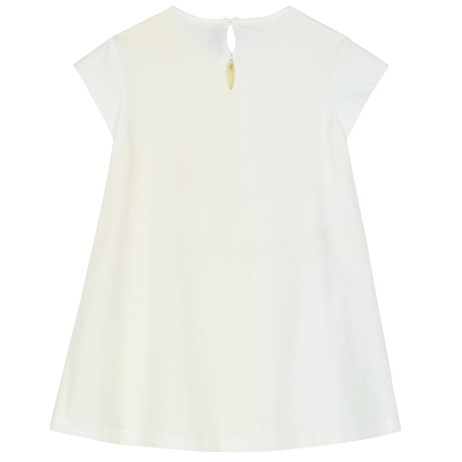 Girls White & Yellow Dress, 1, hi-res image number null