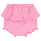 Baby Girls White & Pink Shorts Set ( 2-Pack ), 3, hi-res