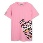Girls Pink Bubble Tiger Logo Dress, 1, hi-res