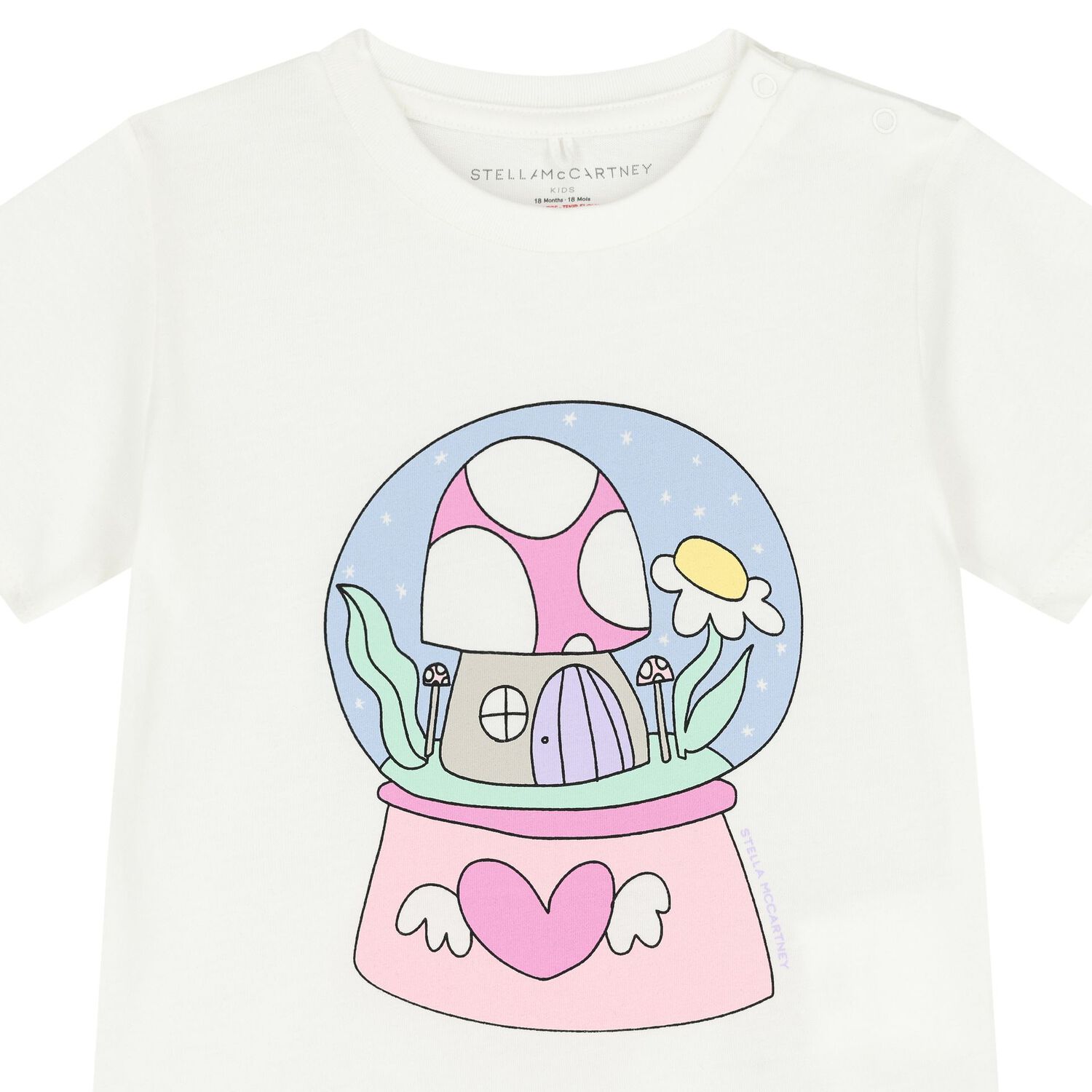 Younger Girls White Logo T-Shirt, 1, hi-res image number null