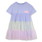Girls Purple Tulle Dress, 1, hi-res