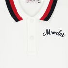 Younger Boys Ivory Polo Shirt, 1, hi-res