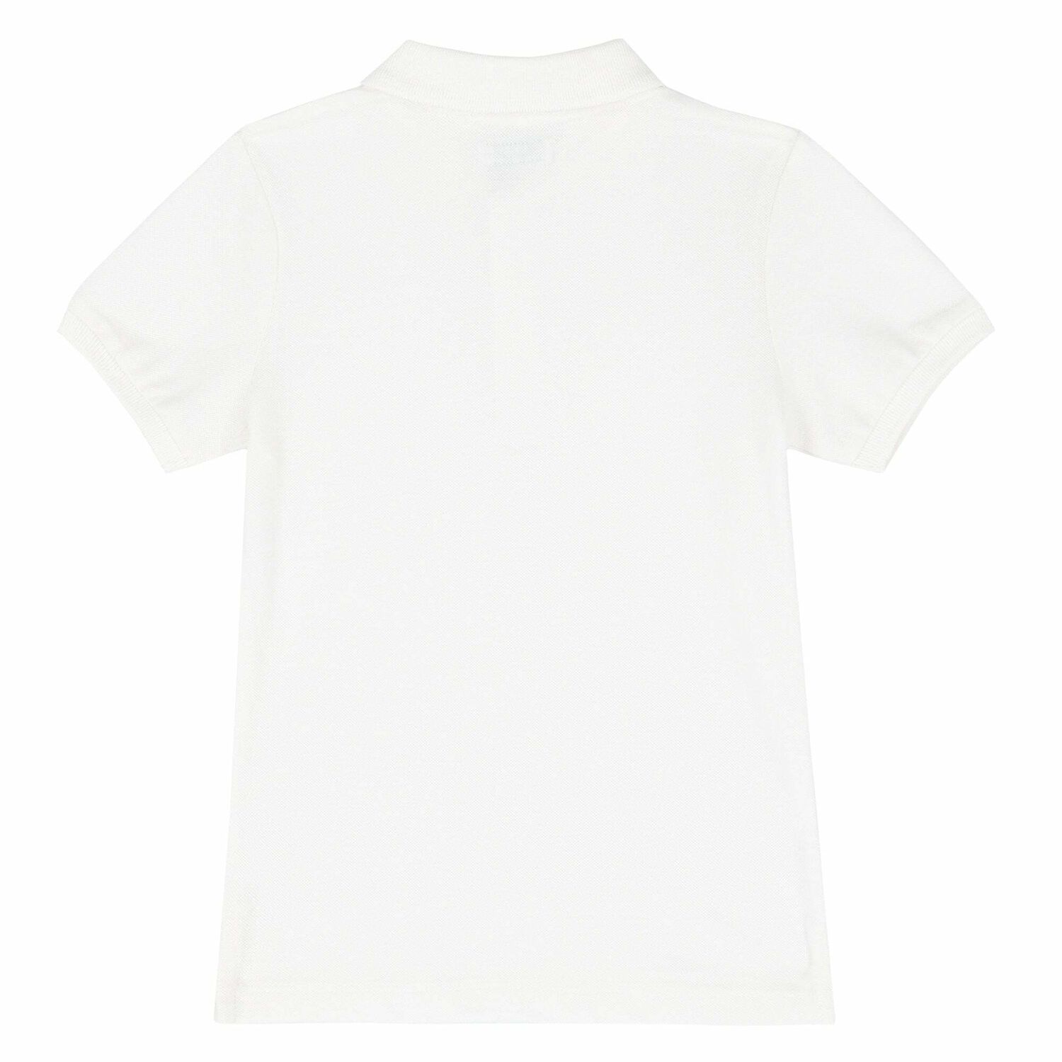 Boys White Logo Polo Shirt, 5, hi-res
