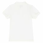 Boys White Logo Polo Shirt, 5, hi-res