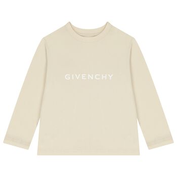 Ivory Logo Long Sleeve Top