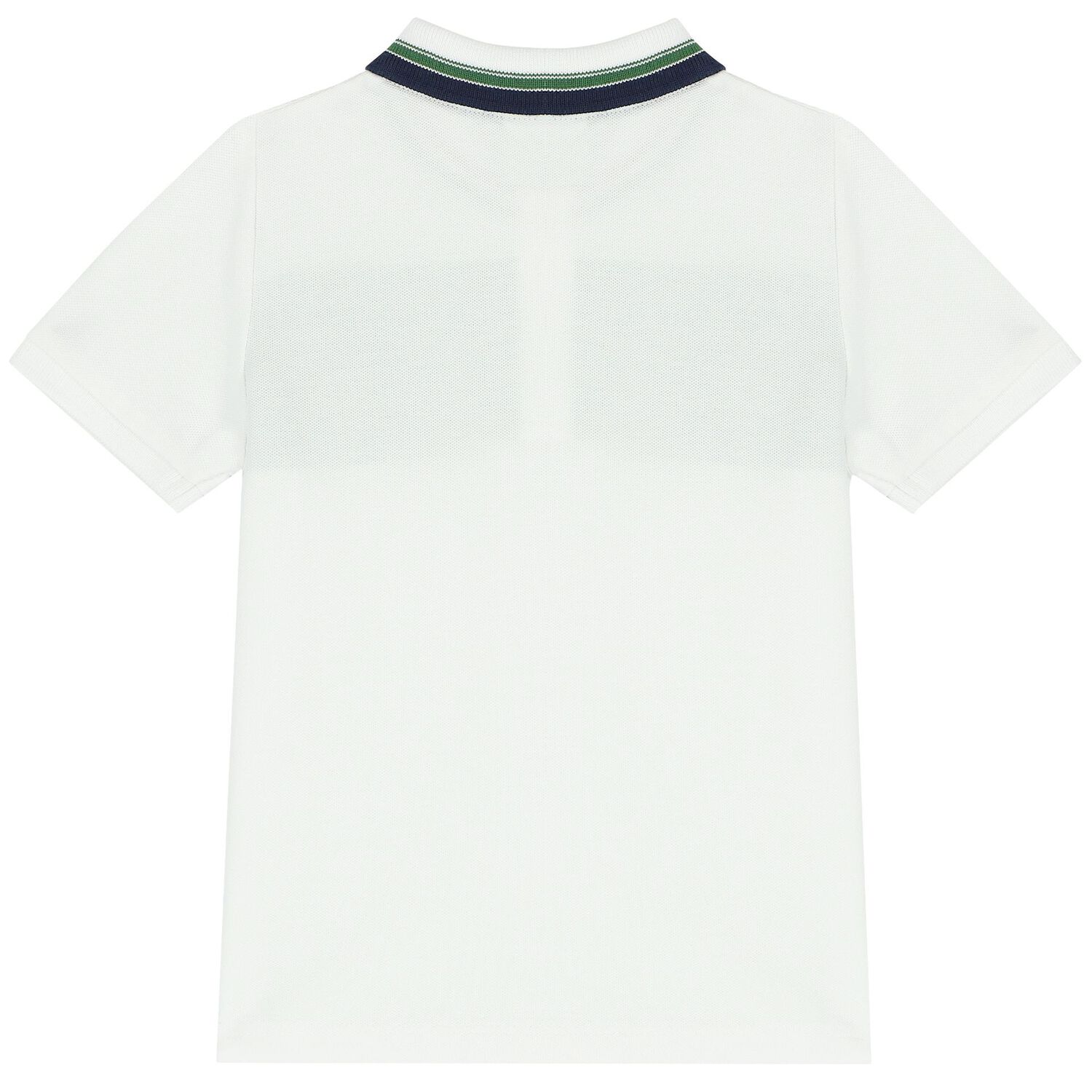 Younger Boys White Logo Polo Shirt, 1, hi-res image number null