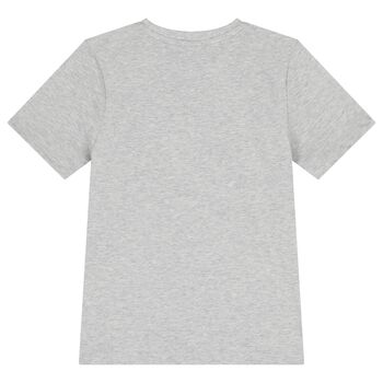 Boys Grey Logo T-Shirt