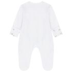 White & Beige Teddy Bear Babygrow Gift Set, 1, hi-res