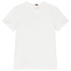 Boys White Cotton Graphic T-Shirt, 3, hi-res