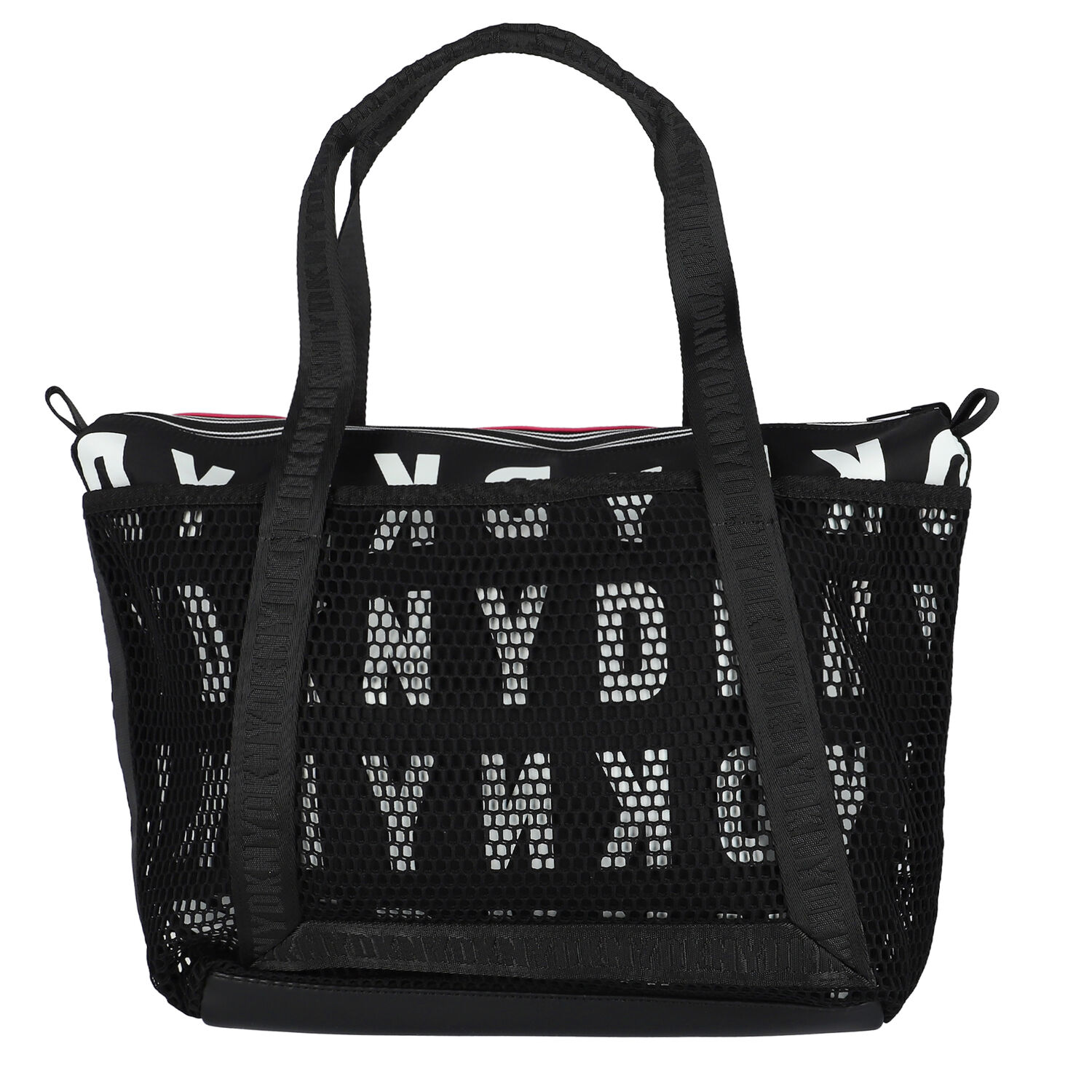 Girls Black & Pink Logo Tote Bag, 1, hi-res