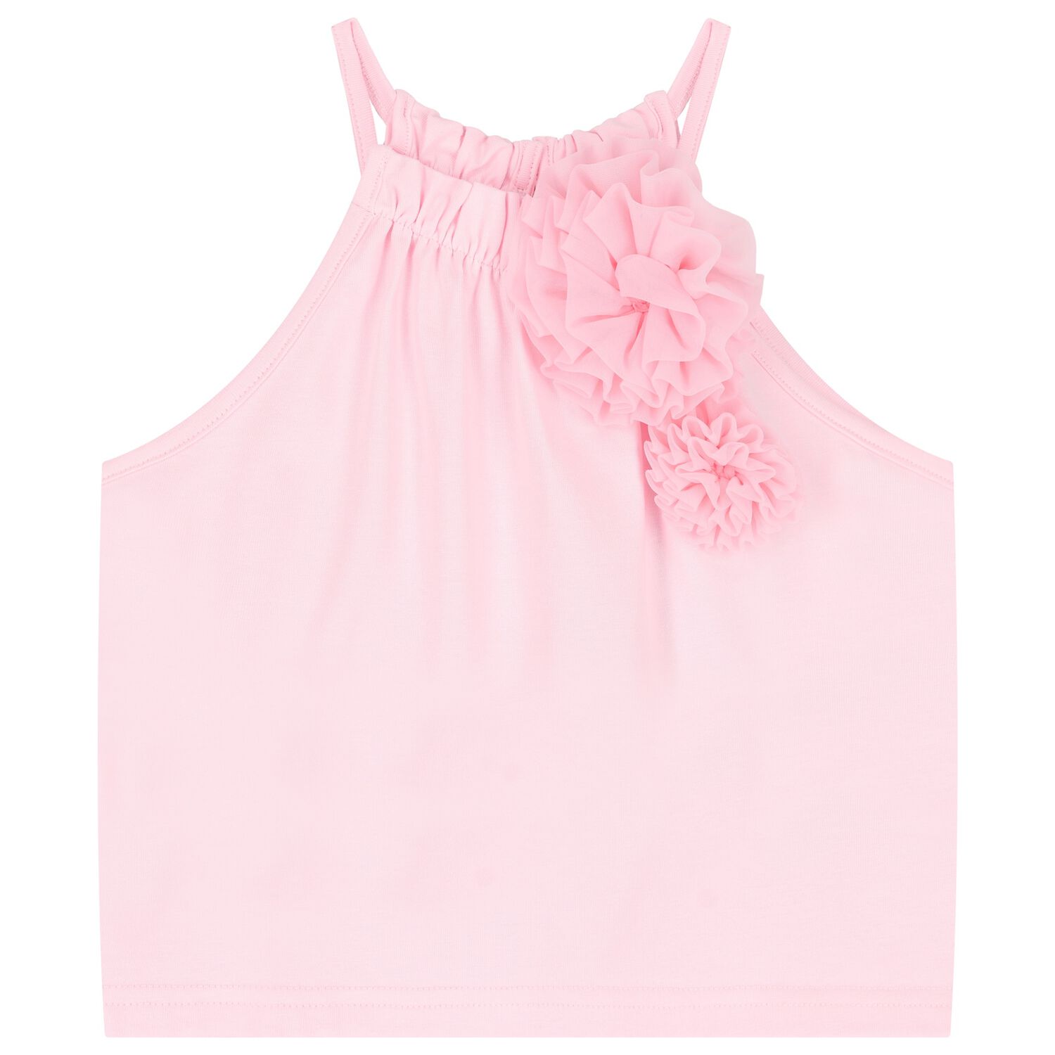 Girls Pink Flower Top, 1, hi-res image number null