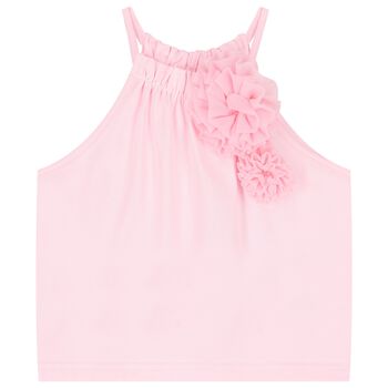 Angel's Face Girls Pink Flower Top, 1 Girls Pink Flower Top