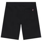 Boys Black Logo Shorts Set, 1, hi-res