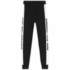 Older Boys Black & White Logo Joggers, 1, hi-res