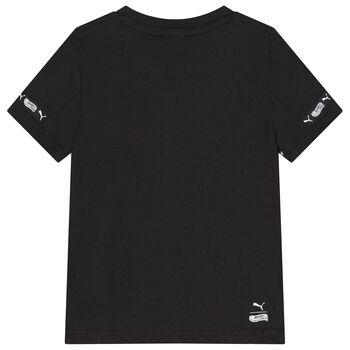 Boys Black Hot Wheels Graphic T-Shirt