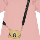 Girls Pink Logo Bag Dress, 1, hi-res