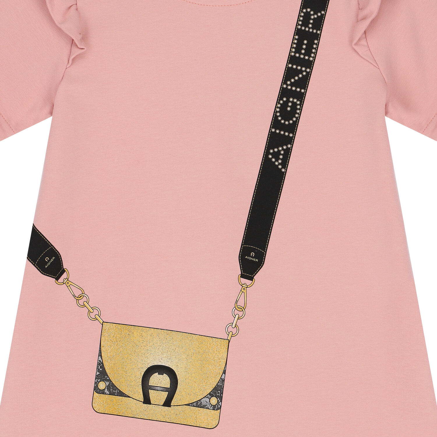 Girls Pink Logo Bag Dress, 1, hi-res