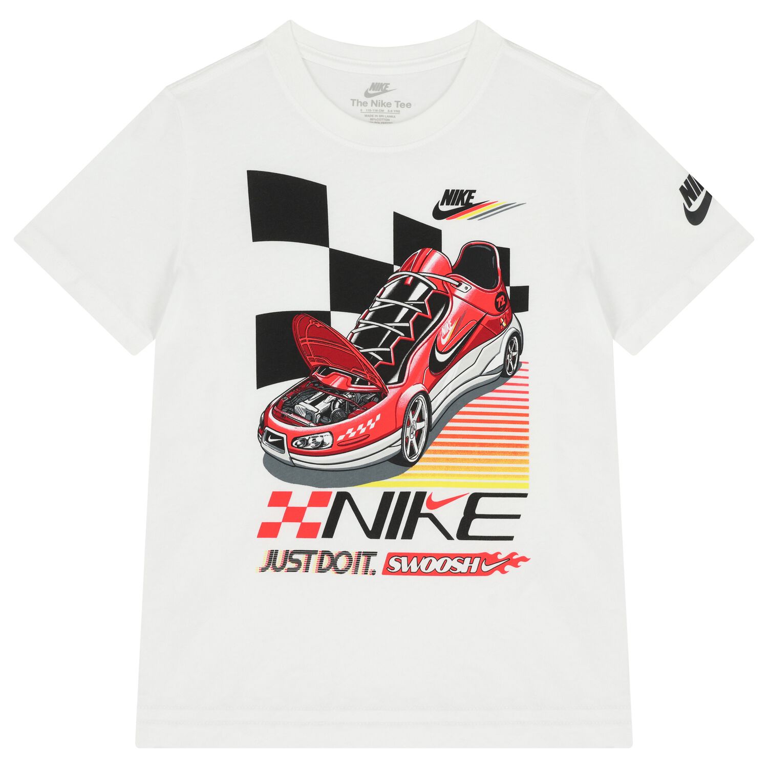 Boys White Logo T-Shirt, 1, hi-res