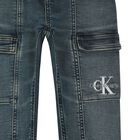 Boys Blue Logo Jeans, 1, hi-res