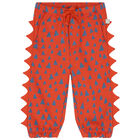 Younger Boys Orange Joggers, 1, hi-res