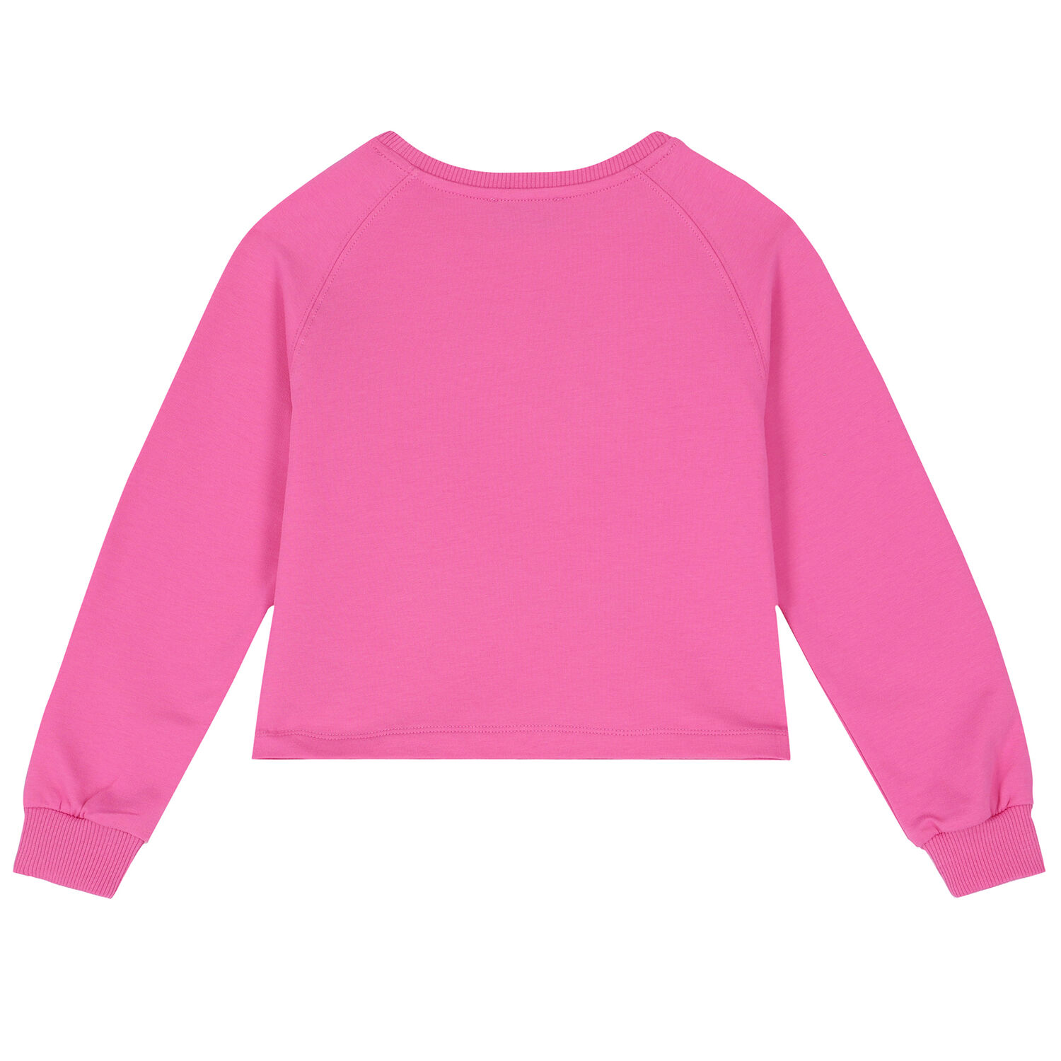 Girls Pink Teddy Logo Sweatshirt, 1, hi-res