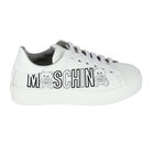 White Logo Leather Trainers, 1, hi-res