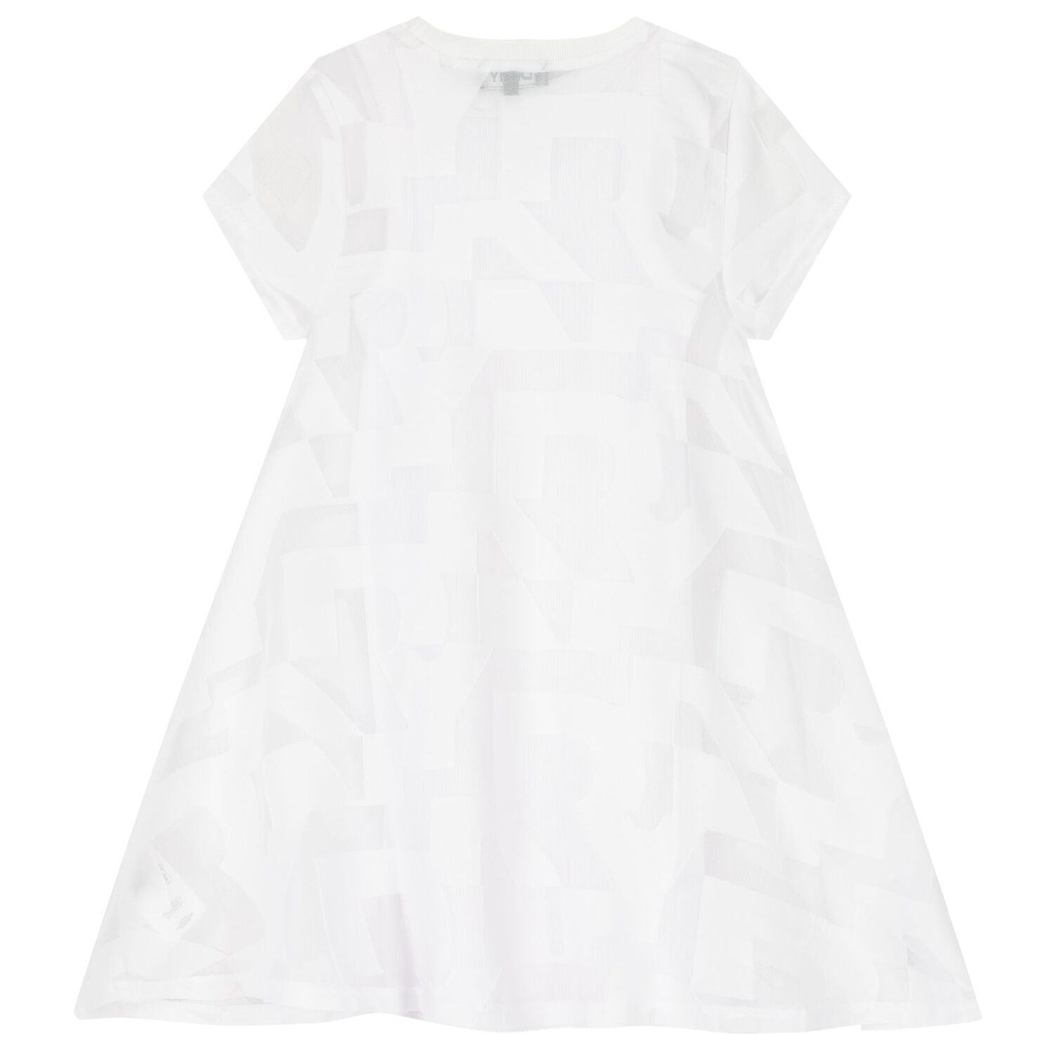 Girls White Logo 2-in-1 Dress, 1, hi-res