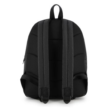 Boys Black Logo Backpack
