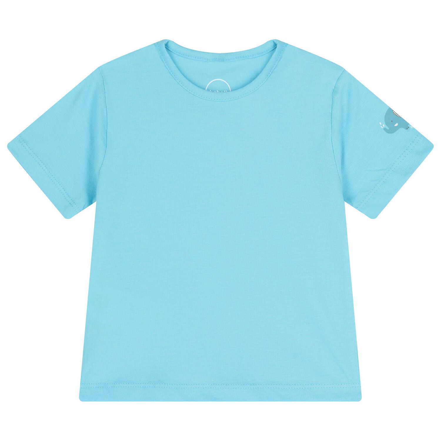 Baby Boys Turquoise & White Dungaree Set, 1, hi-res