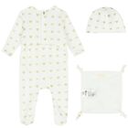 Baby Girls Ivory Logo Babygrow Gift Set, 1, hi-res
