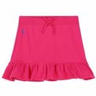 Girls Pink Logo Skirt, 2, hi-res