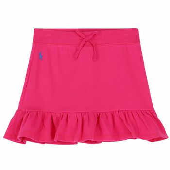 Girls Pink Logo Skirt