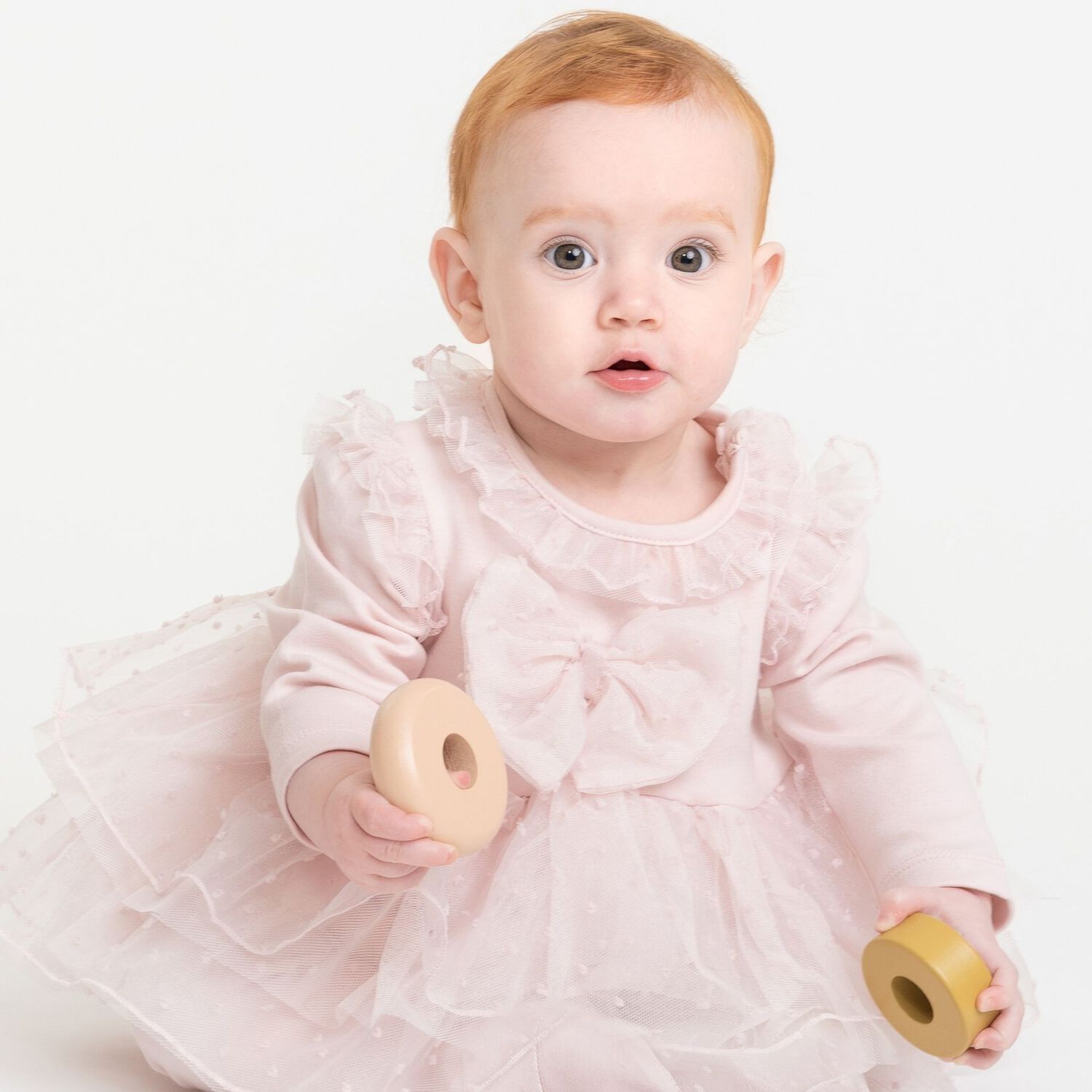 Baby Girls Pink Bow Babygrow Set, 1, hi-res