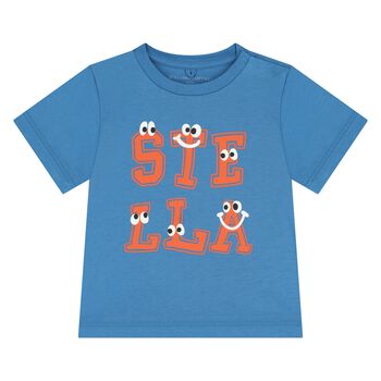 Younger Boys Blue Logo T-Shirt