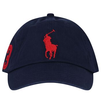 Boys Navy Blue Logo Cap