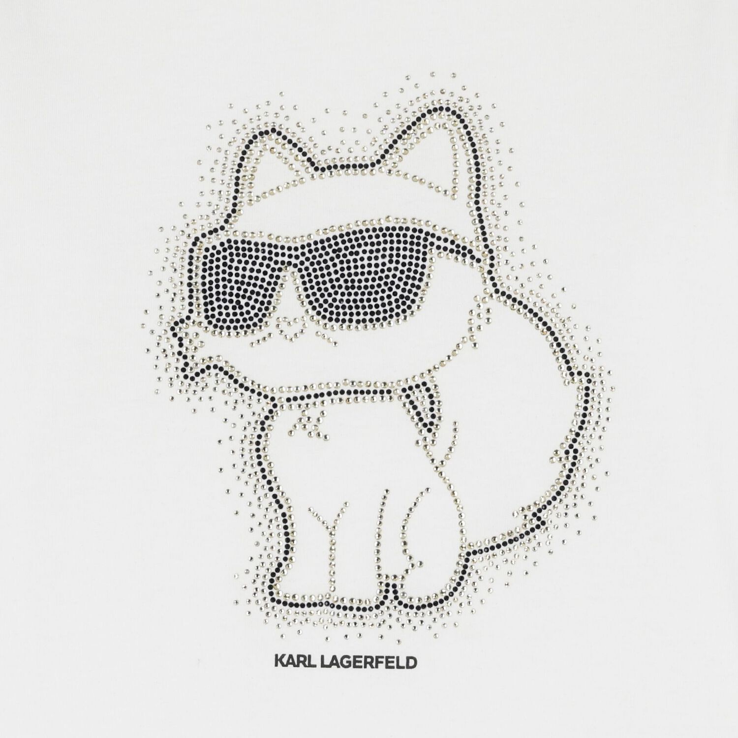 Girls Mini Me White Choupette Long Sleeve Top, 1, hi-res