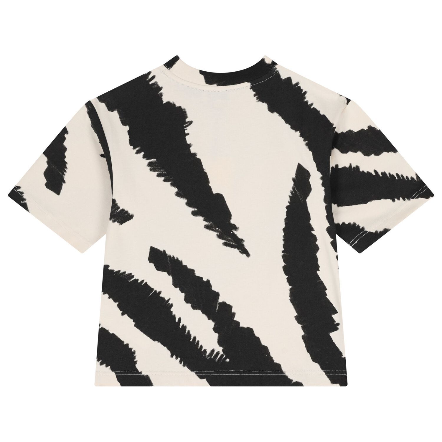 Boys Black & Ivory Zebra T-Shirt, 1, hi-res