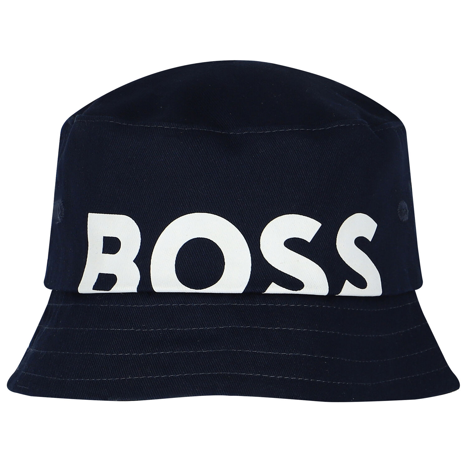 Younger Boys Navy Blue Reversible Logo Bucket Hat, 1, hi-res