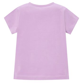 Girls Purple Flower T-Shirt