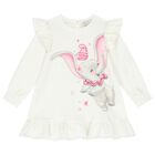Younger Girls Ivory Disney Sweatshirt Dress, 1, hi-res