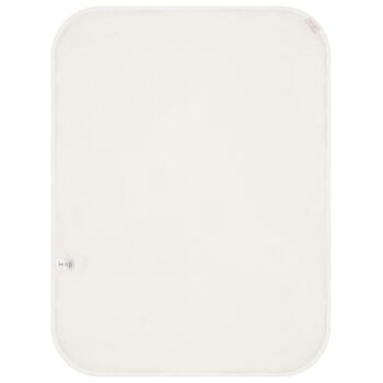 Baby Girls White Logo Heart Blanket