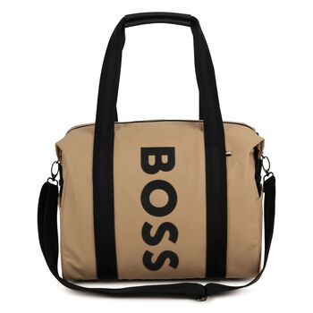 Beige Logo Baby Changing Bag