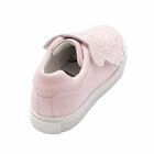 Girls Pink Leather Tiger Trainers, 1, hi-res