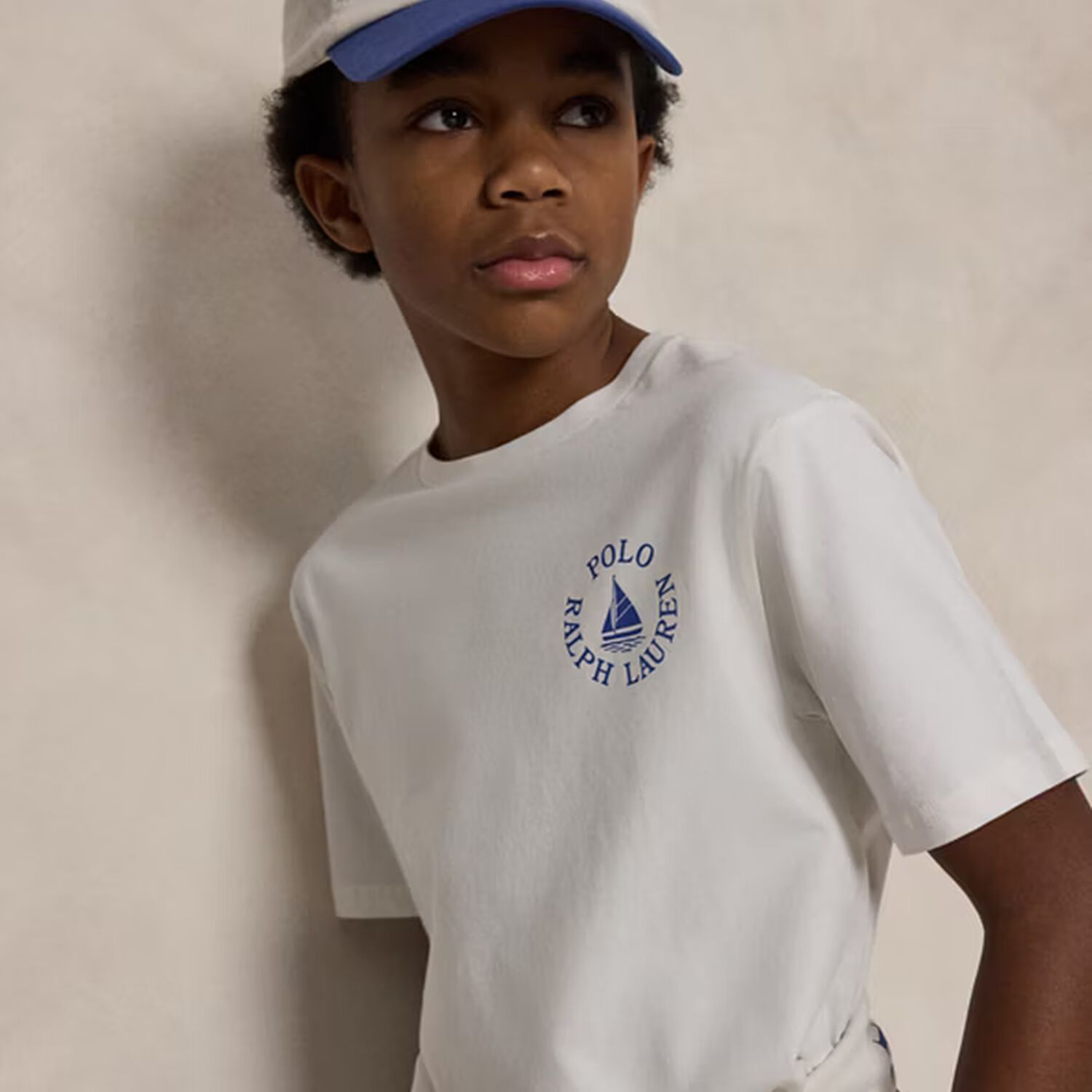 Boys White Logo T-Shirt, 1, hi-res