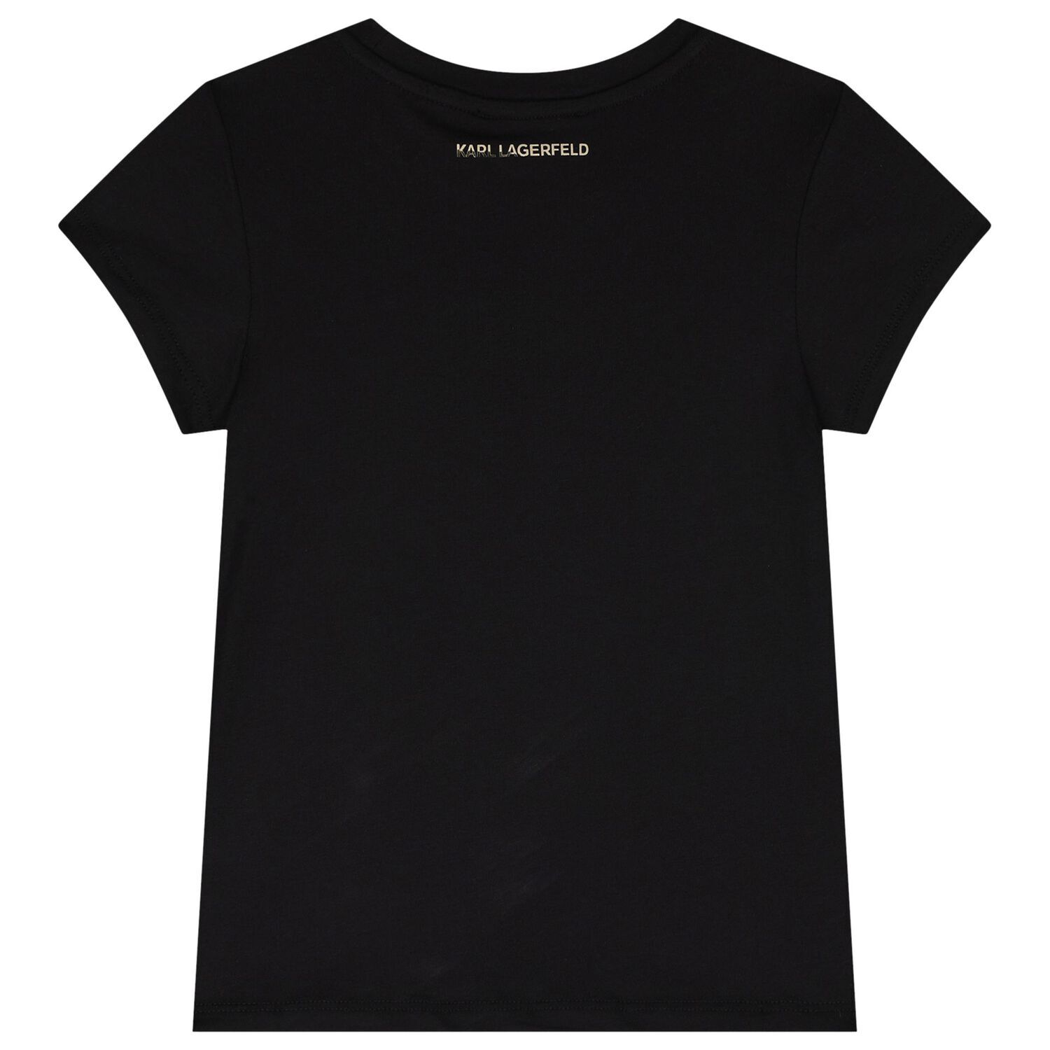 Girls Black Logo T-Shirt, 1, hi-res image number null