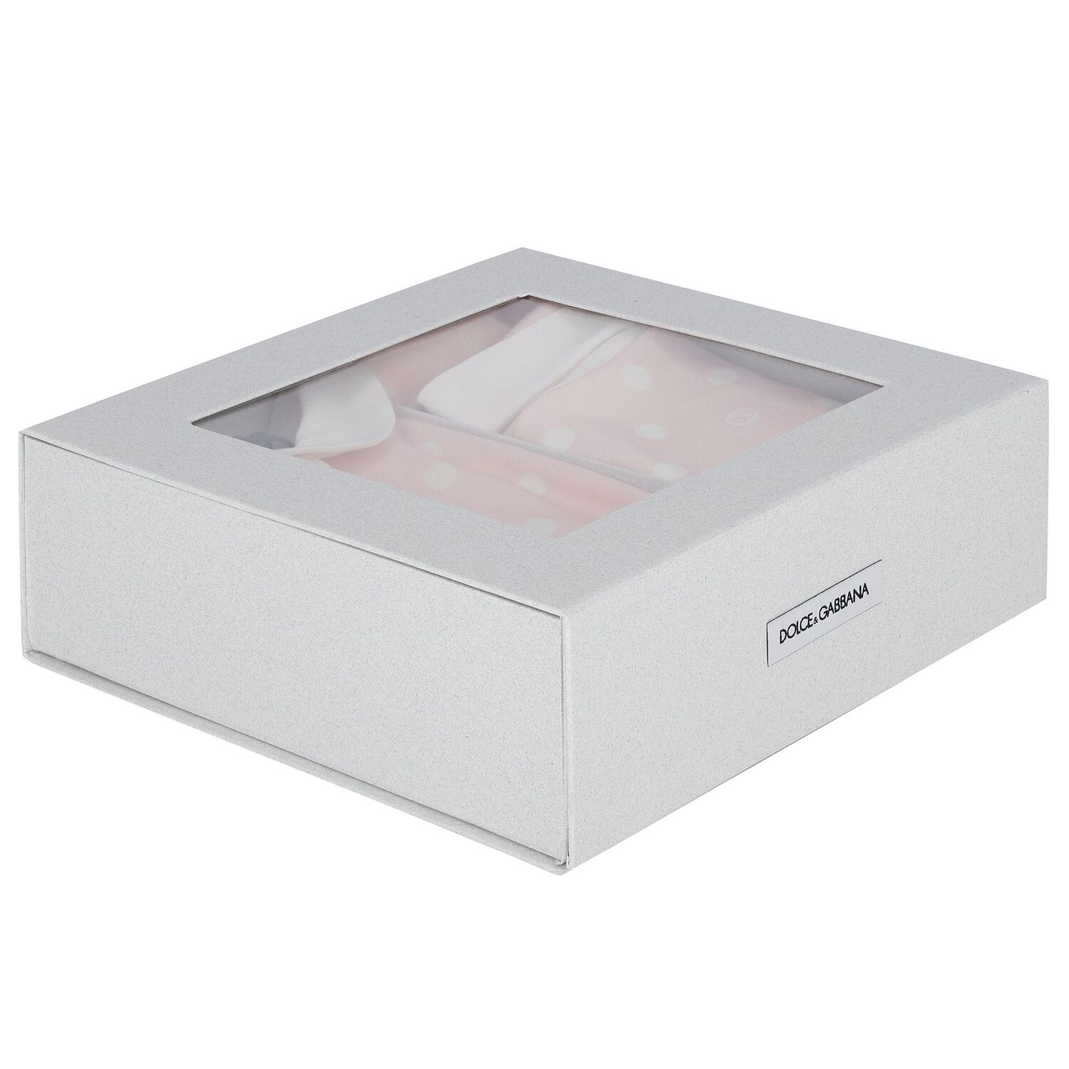 Baby Girls Pink & White Polka Dots Babygrow Gift Set, 1, hi-res