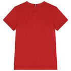 Boys Red Logo T-Shirt, 5, hi-res