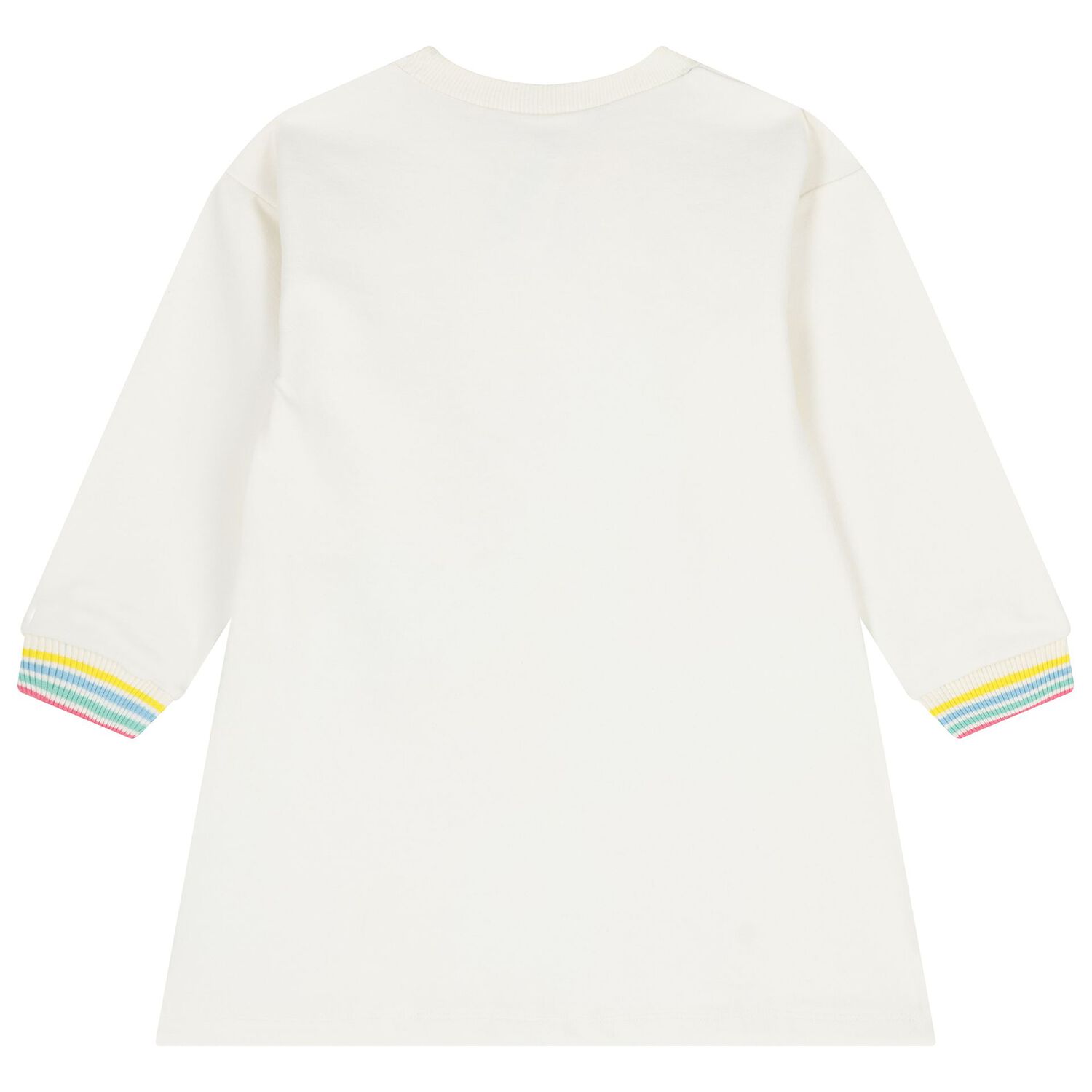 Girls Ivory & Pink Sweatshirt Dress Set, 1, hi-res