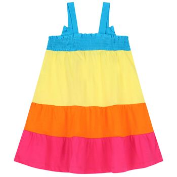 Girls Multi-Coloured Bow Dress