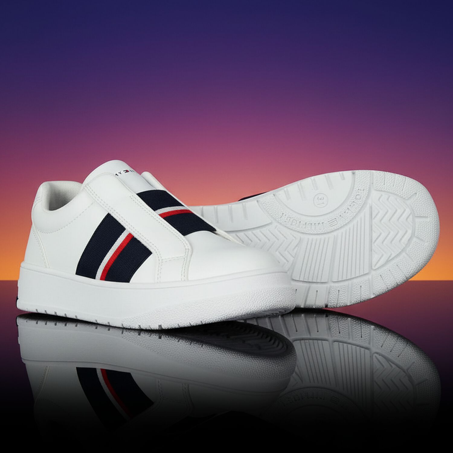 Boys White Logo Leather Trainers, 1, hi-res